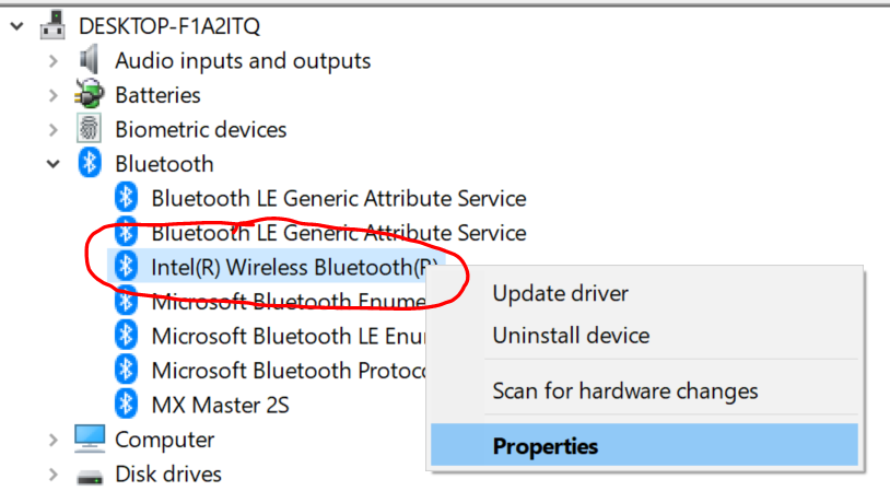 turnoff intel wireless bluetooth windows 10